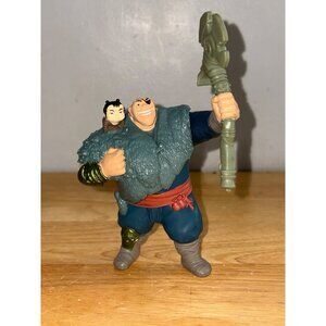 Disney McDonalds 2020 Mulan Animated Movie Action Figure Yao Holding Axe Toy